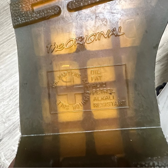 Dr. Martens 1460 Women's Patent Leather Lace Up Boots White Size 6 - Picture 8 of 15